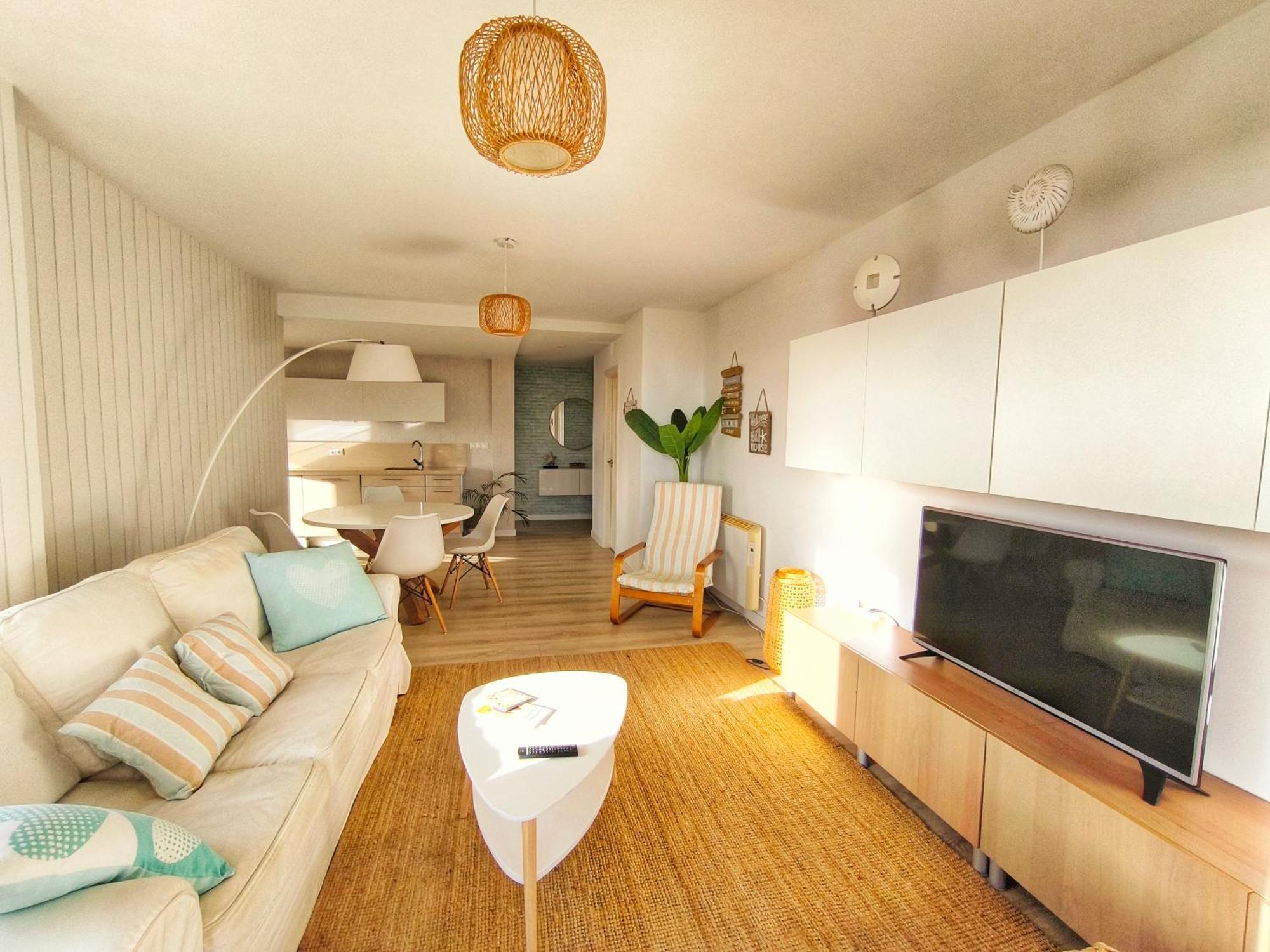 Apartamento Corrubedo Vistas Mar Y Playa Bagian luar foto