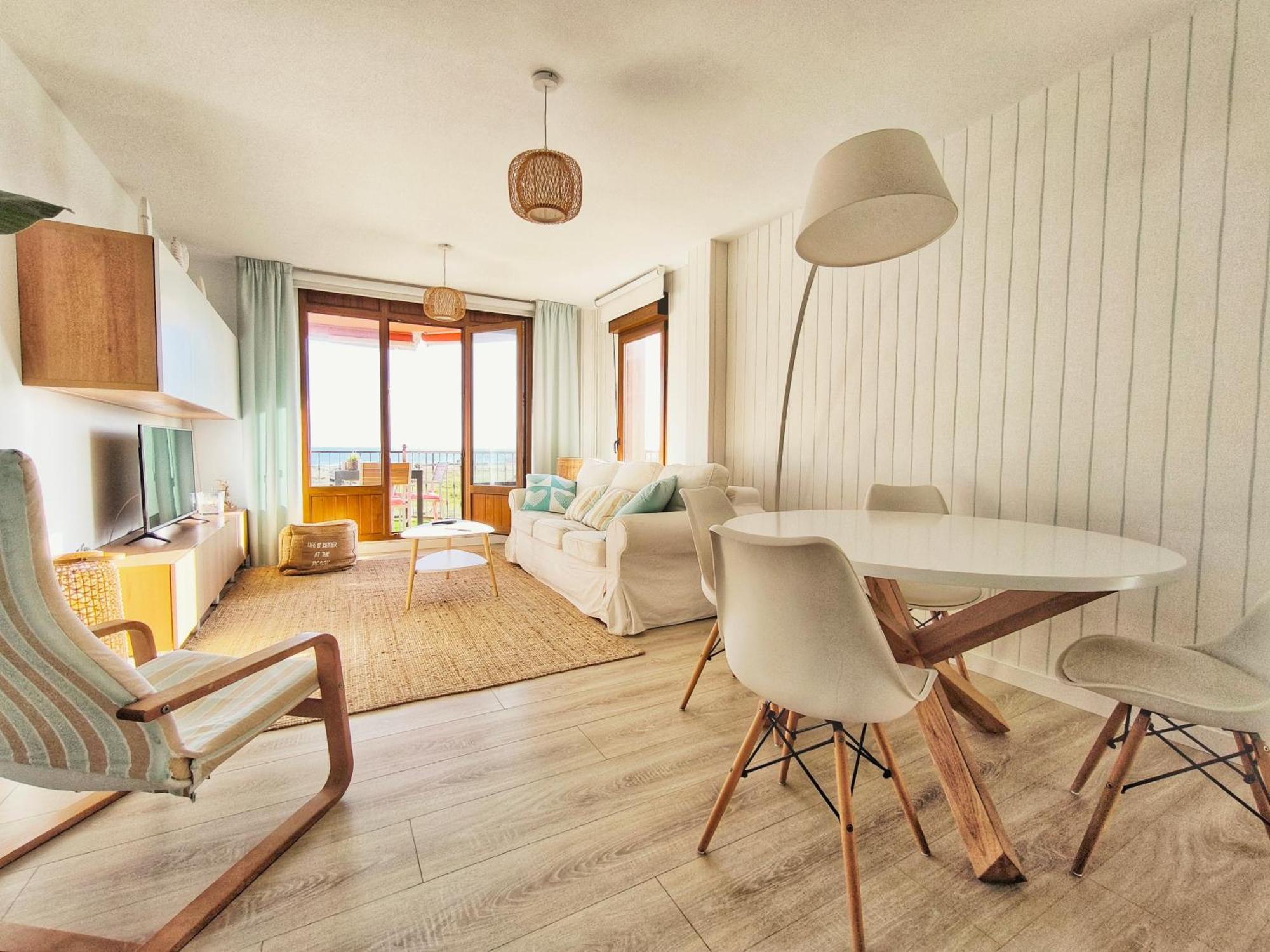 Apartamento Corrubedo Vistas Mar Y Playa Bagian luar foto